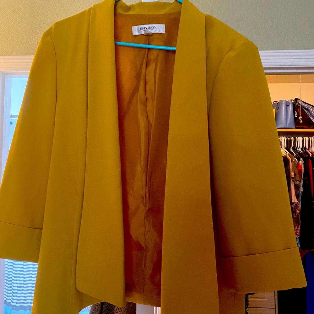 Mustard colored blazer